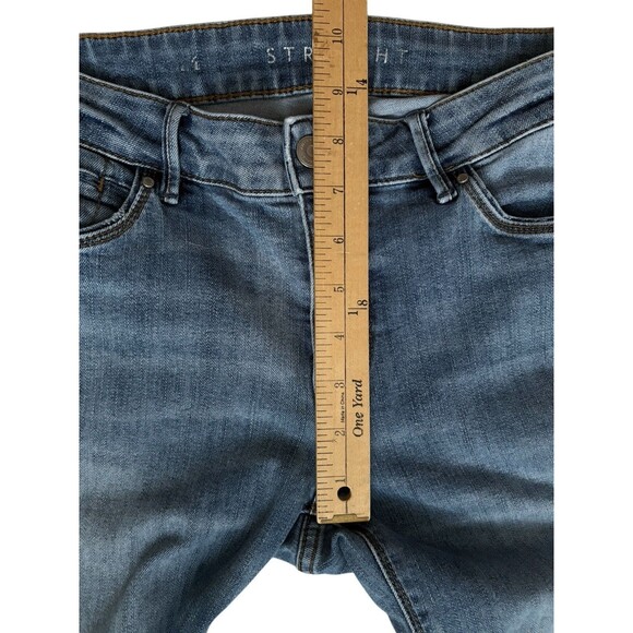 White House Black Market The Straight Crop Jeans Women's Size 4 Raw Hem Midrise - Picture 8 of 13
